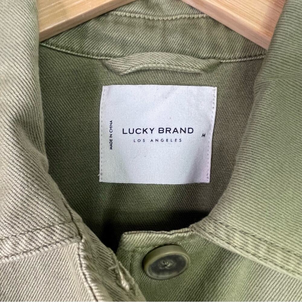 Lucky Brand Army Green Chore Jacket Medium Utility New - Picture 8 of 14